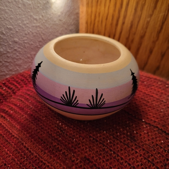 Tesa Hand Painted Tiny Ceramic Bowl Made in the U.S.A. Western - Picture 6 of 14